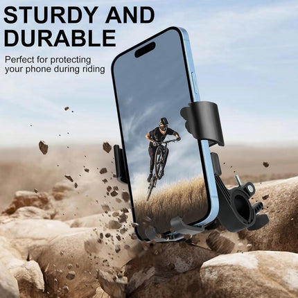 Bicycle Phone Holder - Motorcycle Phone Holder - 1 Second Automatic Locking - 360 Degree Rotating Bicycle Handlebar Phone Holder - Suitable for Mountain Bikes, Electric Scooters, and Other Models.