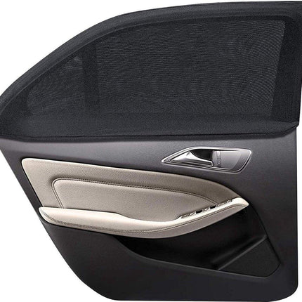 Car accessories - Car sunshades - Car sunshades - Windshield sunshades - Set of 2 car sunshades - Blocks UV rays and protects your car from sun exposure - Suitable for the rear window of the car (black).