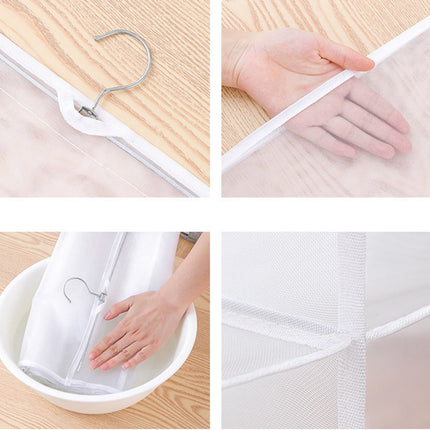 Hanging storage shelf - Closet organizer - Wardrobe organizer - 6 compartments - Suitable for handbags, clothes and toys (set of 3).