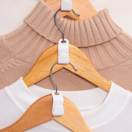 Hook - Connecting hook for hangers - 20 Hanger hooks - Ideal space saver for your wardrobe - Wit.
