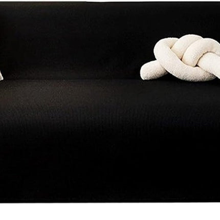 Sofa cover - Corner sofa cover - Loveseat cover - All seasons - Sofa cushion - Waterproof sofa cover - Thick ripstop - Polyester sofa cover - Black - Raised - 280 x 180 cm.