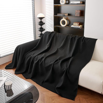 Sofa cover - Corner sofa cover - Loveseat cover - All seasons - Sofa cushion - Waterproof sofa cover - Thick ripstop - Polyester sofa cover - Black - Raised - 280 x 180 cm.