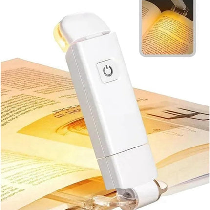 Boek Lamp - LED de Boek Lamp with Clamp - 3 Reading Light Modes - USB-C Rechargeable - Black.
