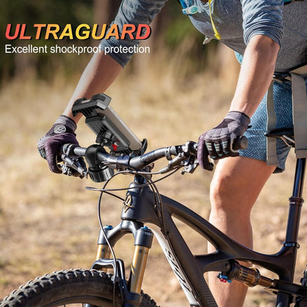Bicycle Phone Holder - Easy to Install - Motorcycle Phone Holder - [Ultra-Stable Bicycle Phone Holder - Electric Scooter Handlebar Phone Holder - For 4.7 to 7 inch Phones - Bicycle Accessories].