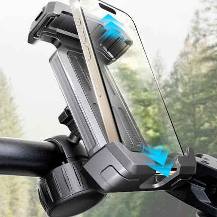Bicycle Phone Holder - Easy to Install - Motorcycle Phone Holder - [Ultra-Stable Bicycle Phone Holder - Electric Scooter Handlebar Phone Holder - For 4.7 to 7 inch Phones - Bicycle Accessories].