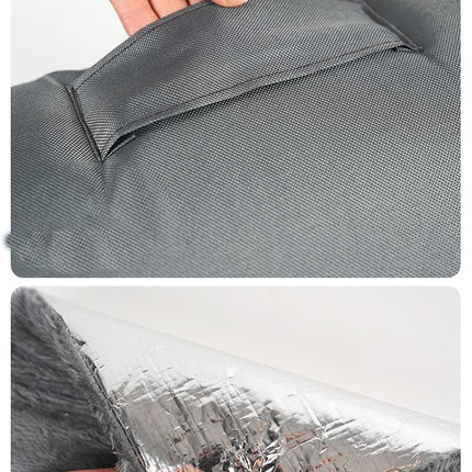 1 Pack Gray Cat and Dog Bed, Waterproof Insulated Durable Pet House Compatible with Cats and Dogs, 36x36cm.