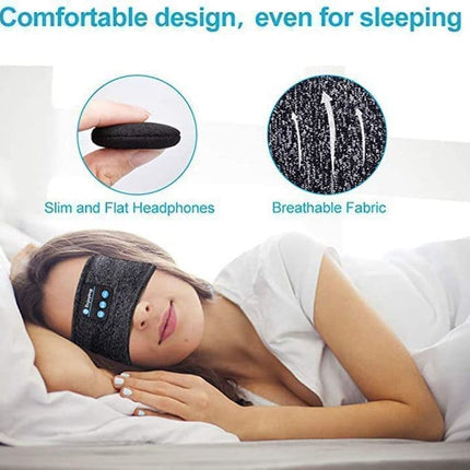 Bluetooth Sleep Headphones Headband with Eye Mask, One Size.