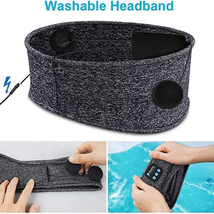 Bluetooth Sleep Headphones Headband with Eye Mask, One Size.