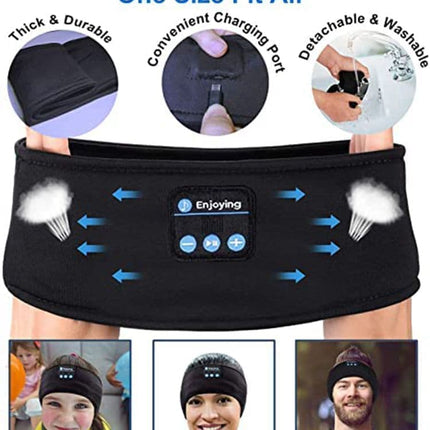 Bluetooth Sleep Headphones Headband with Eye Mask, One Size.