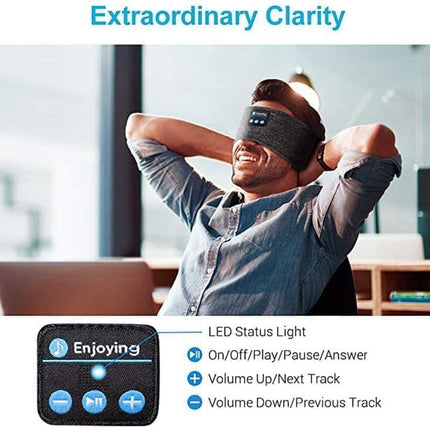 Bluetooth Sleep Headphones Headband with Eye Mask, One Size.