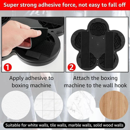 Smart Electric Boxing Trainer with Speaker, Black, Compatible with Smart Music Boxing Machine(Children）.