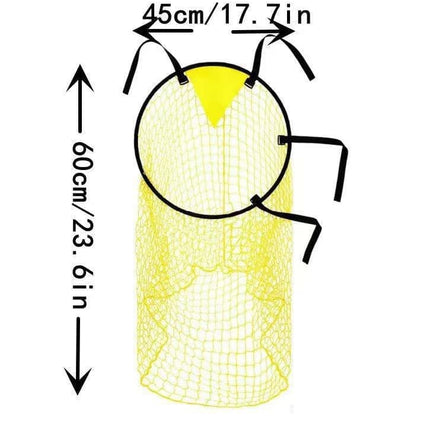 2 Football Goal Training Nets, durable stable for shooting practice easy to assemble and remove, Yellow.