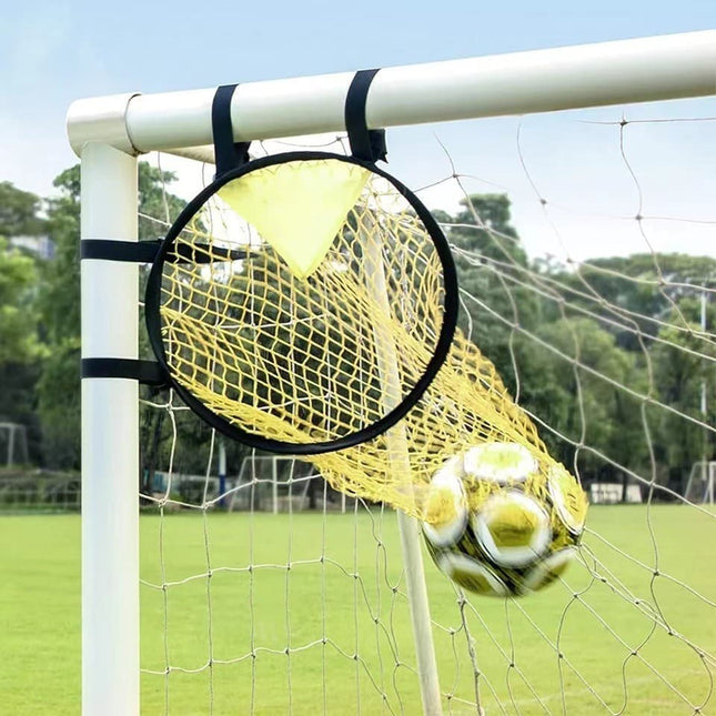 2-Pack Football Goal Training Nets, Durable Stable for Shooting Practice, Easy to Assemble Remove, Black, 7.3 x 4.1 x 3.3 ft.