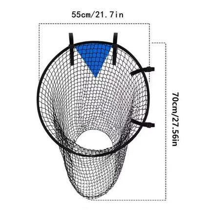 2-Pack Football Goal Training Nets, Durable Stable for Shooting Practice, Easy to Assemble Remove, Black, 7.3 x 4.1 x 3.3 ft.