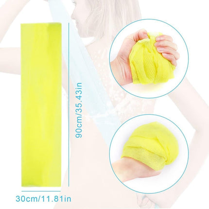 4pcs Multicolor Nylon Japanese Exfoliating Shower Scrub Washcloth Towel, Soft Body Cleaning Sponges.