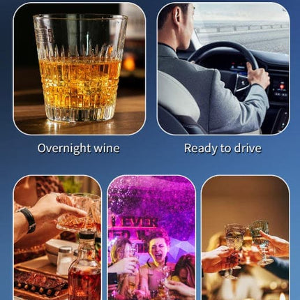 Portable Breathalyzer Alcohol Tester with LCD Display, High-Precision Professional Analyzer.