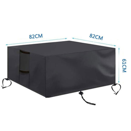 Waterproof 420D Oxford Furniture Cover for Outdoor Tables Chairs and Grill, UV and Dust Protection, 82 cm x 82 cm x 61 cm.