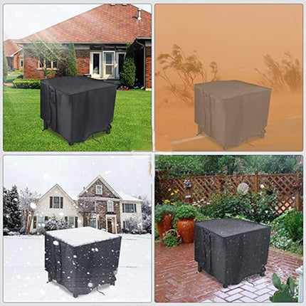 Waterproof 420D Oxford Outdoor Furniture Cover UV Dust Protection for Tables Chairs and Grill, 76 cm x 76 cm x 63 cm.