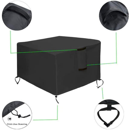 Waterproof 420D Oxford Outdoor Furniture Cover UV Dust Protection for Tables Chairs and Grill, 76 cm x 76 cm x 63 cm.