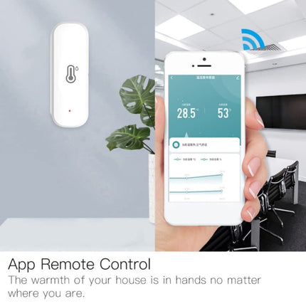2-Pack Smart WiFi Thermometer with App Notification, Alexa Compatible, White.
