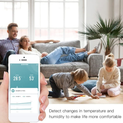 4-Pack Smart WiFi Thermometer Hygrometer with App Notification, Compatible with Alexa, White.