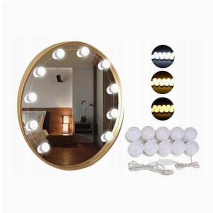 10 LED Lights for Makeup Mirror, Attach Around Mirror.