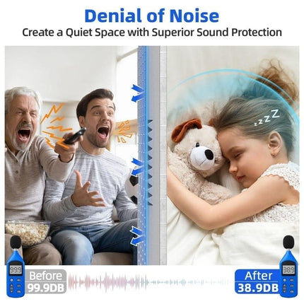 12 Self-Adhesive Acoustic Panels, High Density Sound Absorbing Insulation, Grey, 30x30x5cm.