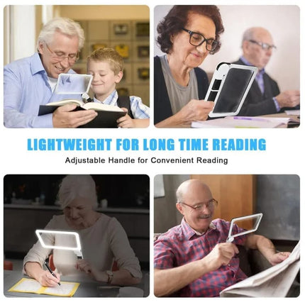 5X Magnifying Glass with 48 LED Lights, 3 Modes for Reading.