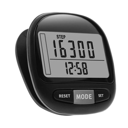 1 Pack 3D Pedometer with Large Display and Removable Clip, Steps Distance Calories Tracker for Running Walking.