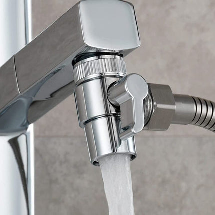 Kitchen Faucet Diverter Valve with Skimmer T-pipe Adapter for Hand Shower, Compatible with M22 M24 G1/2 Connections.
