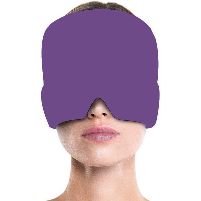 Cooling Eye Mask for Migraine Relief and Sleep Aid, Gel Mask, compatible with Oral-B and Philips, Purple.