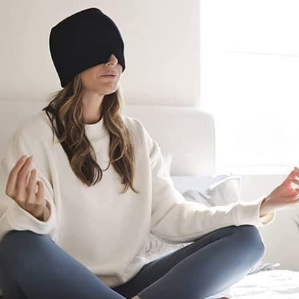 Cooling Eye Mask for Migraine Relief and Sleep Aid, Gel Mask, compatible with Oral-B and Philips, Purple.