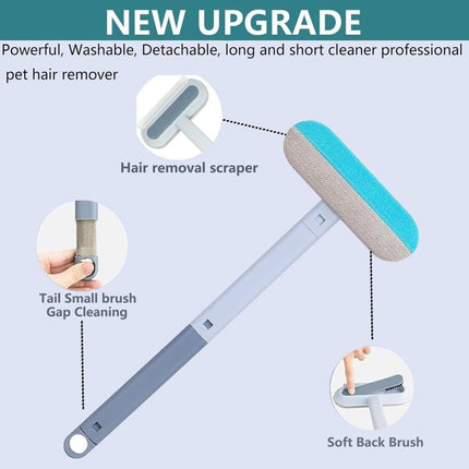 Pet Fur Remover 4-in-1, Multifunctional Brush for Dogs, Compatible with Furniture Car Sofa Clothes.