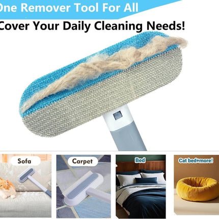 Pet Fur Remover 4-in-1, Multifunctional Brush for Dogs, Compatible with Furniture Car Sofa Clothes.