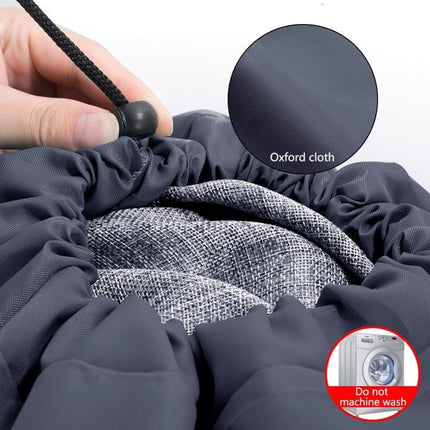 60L Large Foldable Laundry Bag for Travel, with Handles, Gray, 60x80cm.
