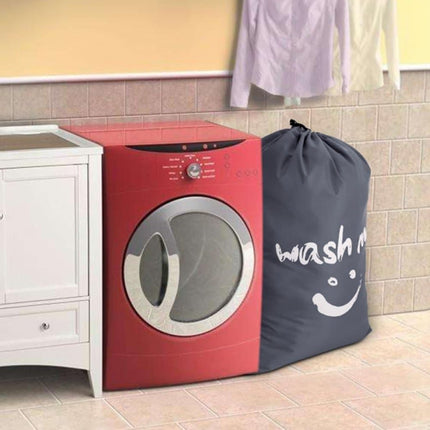 60L Large Foldable Laundry Bag for Travel, with Handles, Gray, 60x80cm.
