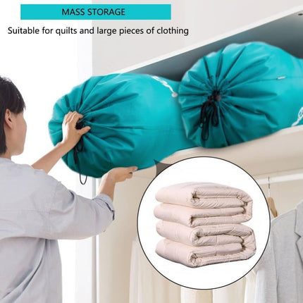 Foldable Laundry Bag for Travel, Large, Blue, Compatible with Dirty Clothes Storage.
