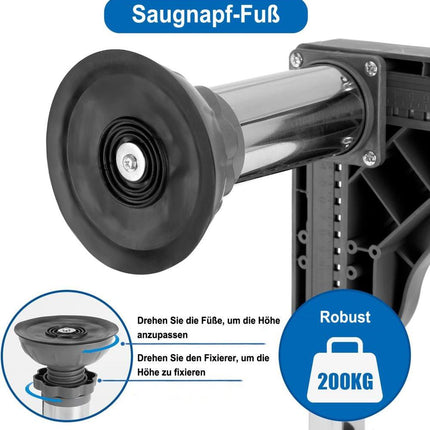Washing machine base with vibration-damping legs, strong load-bearing capacity, non-slip and practical, 16-19cm.