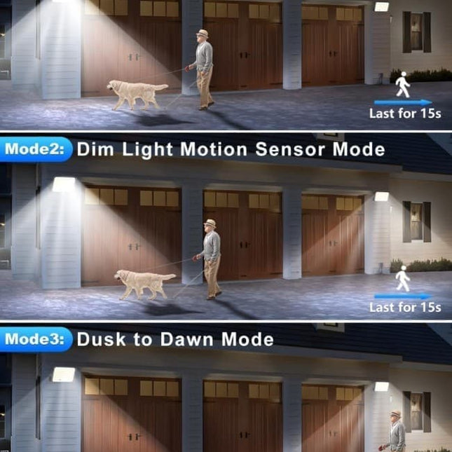 172 LED Solar Light Outdoor with Motion Sensor, IP65 Waterproof, 3 Modes for Garden and Driveway.