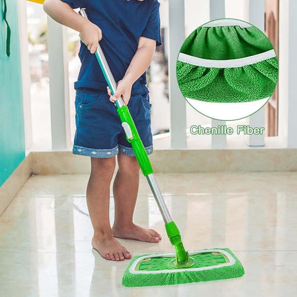8 Replacement Cloth Covers for Swiffer Mop, Reusable Wet and Dry Cleaning Pads, Compatible with Swiffer.