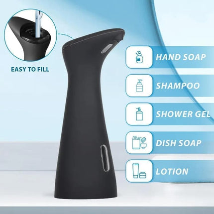 Automatic Touchless Soap Dispenser for Liquid Soap, Black.