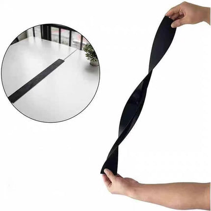 2-Pack High Temperature Resistant Gap Strip for Stove and Cabinet, 1.5 x 0.5 Inches, Black.