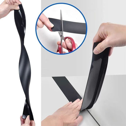 2-Pack High Temperature Resistant Gap Strip for Kitchen, 60cm, Compatible with Stove and Cabinet, White.