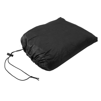 1x Waterproof Motorcycle and Moped Cover with Reflective Strips, Rain UV Dust Resistant Black, 245x105x125cm.