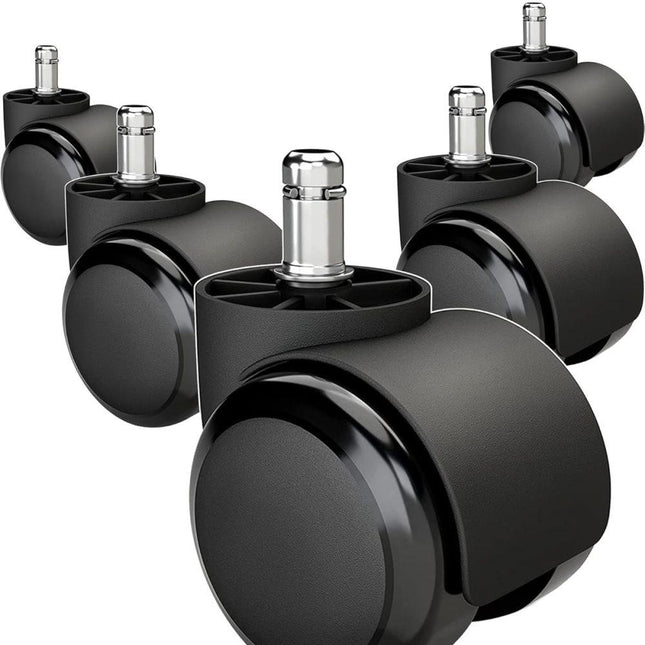 5-Pack Silent Office Chair Wheels, 11 mm