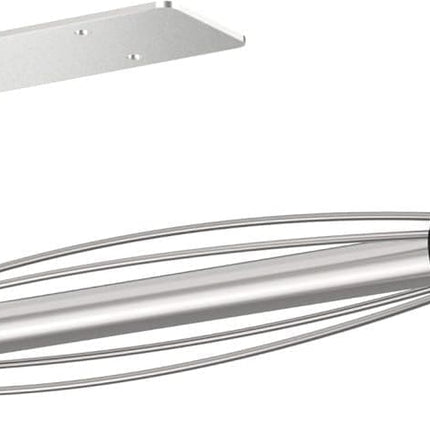 Kitchen paper holder with damping effect, no-drill or adhesive mount option, for kitchen.