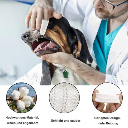 20 Pack Pet Finger Brush for Dogs and Cats, Gentle Teeth Cleaning, Reusable, Compatible with Oral-B.