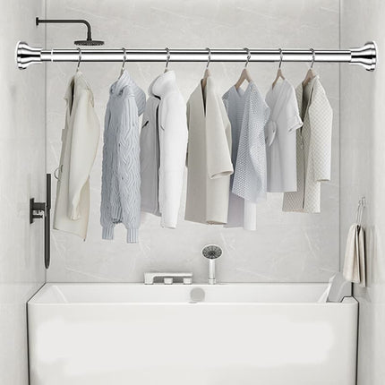 Extendable stainless steel telescopic curtain rod, 47-96cm.