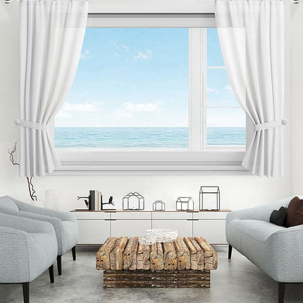 Telescopic Curtain Rod Extendable Cabinet Rod Stainless Steel, 47-132CM.
