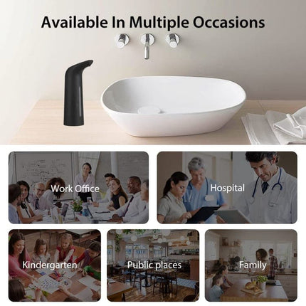 Touchless Automatic Liquid Soap Dispenser 400ml, Brown.